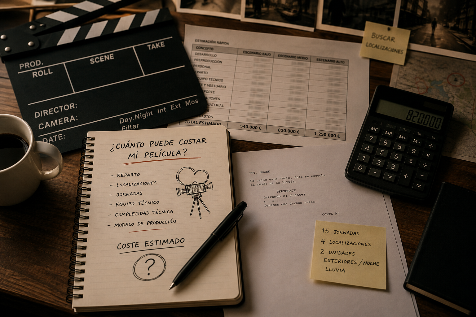 Cómo saber cuánto debería costar tu película antes de hacer el presupuesto